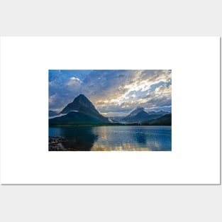 Late Day Clouds Over Mountains, Glacier NP Posters and Art